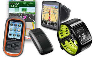 Ilustracja: TomTom do biegania, Garmin do śledzenia <br />
fot. Garmin, TomTom, Magellan