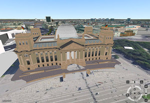Ilustracja: Berlin 3D w geoportalu