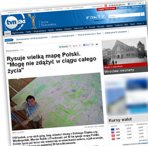 Ilustracja: Mapa Polski, która stała się życiową pasją