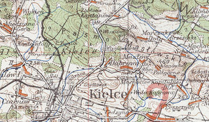 Ilustracja: Niemieckie "trzysetki" w Archiwum WIG <br />
fragment arkusza "Kielce"