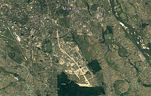 Ilustracja: Nowe mozaiki świata w Google Earth <br />
Warszawski Ursynów w 1986 roku