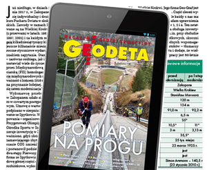 Ilustracja: Styczniowe wydanie GEODETY cyfrowego już do pobrania