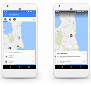 Ilustracja: Podziel się lokalizacją dzięki mobilnym Mapom Google