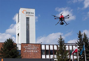 Ilustracja: Górnicy testują potencjał dronów