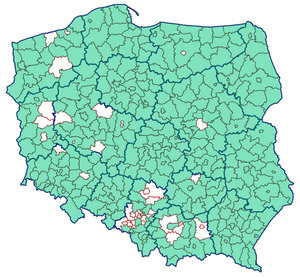 Ilustracja: Wszystkie podlaskie i pomorskie powiaty korzystają z EKW