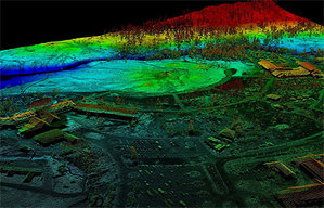 Ilustracja: Kto zeskanuje drawieńskie lasy? <br />
OpenTopography.org