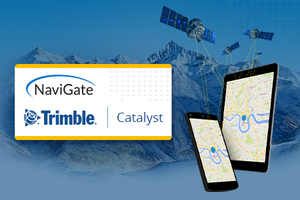 Ilustracja: Trimble Catalyst. Alternatywa dla drogich odbiorników GNSS