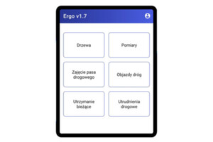 Ilustracja: Geoinformacja w zarządzaniu siecią transportową <br />
Dostępne opcje w aplikacji ERGO mobile
