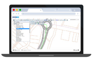 Ilustracja: Geoinformacja w zarządzaniu siecią transportową <br />
Przejście w tryb rysowania infrastruktury drogowej w systemie Comarch ERGO