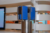 Ilustracja: <b class=pic_title>Targi INTERGEO 2013: skanery i fotogrametria</b> <br />
<br />
<b class=pic_description>Skaner Faro Focus 3D X. Cechuje go większy zasięg (330 m), lepsza dokładność (0,3 mm), I klasa bezpieczeństwa lasera oraz wbudowany odbiornik GPS</b> <br />
<br />
<b class=pic_author>fot.  Jerzy Królikowski</b><br />
<br />
