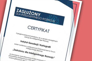 Ilustracja: IGiK z nagrodą "Zasłużony dla Inteligentnego Rozwoju"