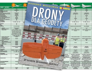 Ilustracja: 70 stron o UAV w geodezji: Drony dla Geodety 2021 już do pobrania!